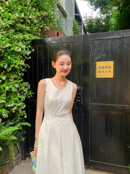 LUMEA Textured Midi Dress 简约肌理背心连身裙* 6 Colors