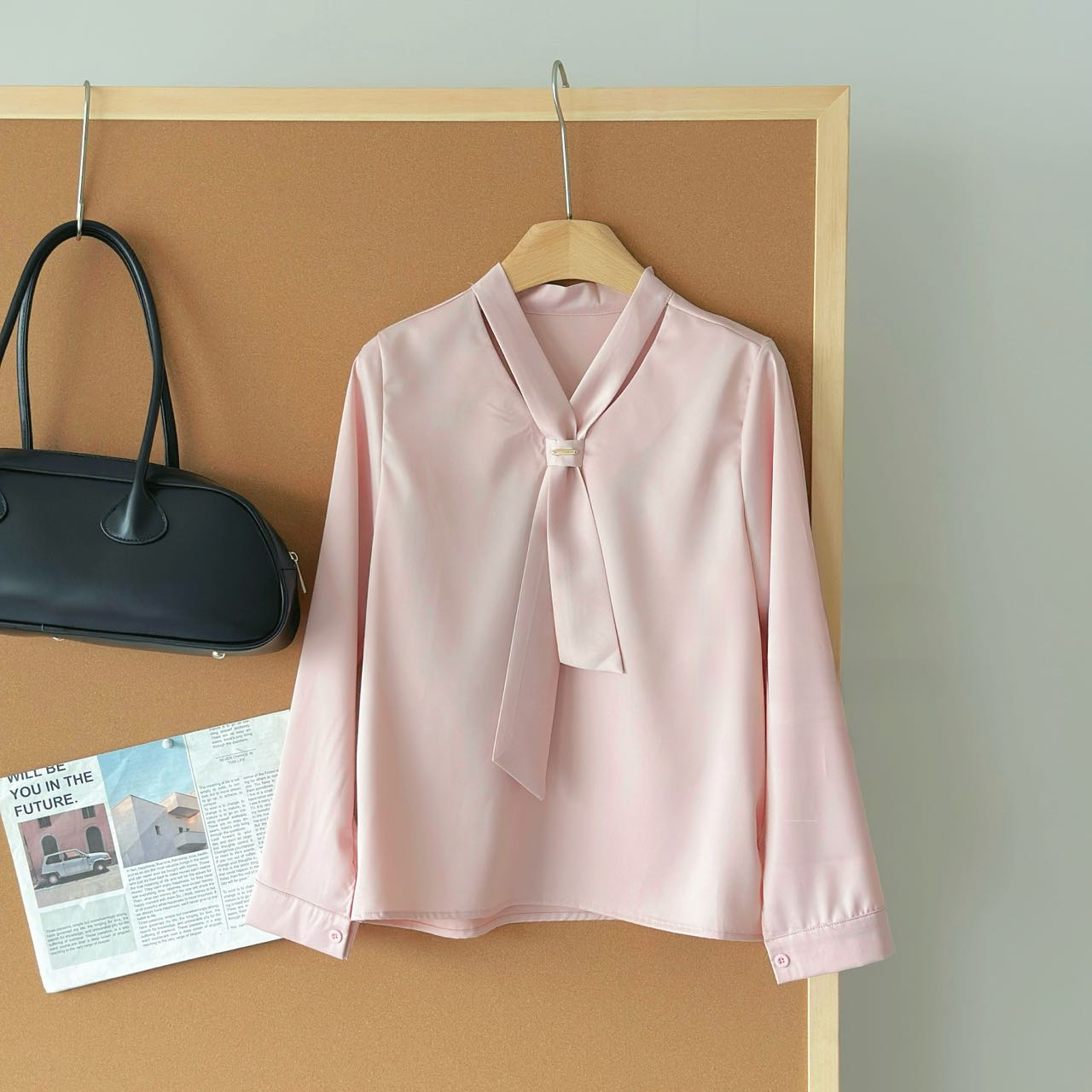 PARVÉ Scarf Tie Blouse 飘带轻奢衬衫*5 Colors