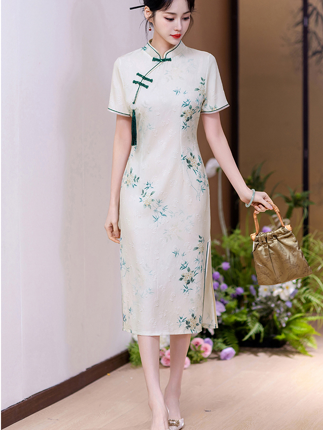 Actual Shot of New Style College Entrance Exam Cheongsam for Women, Suitable for Daily Wear, Summer New Dress
