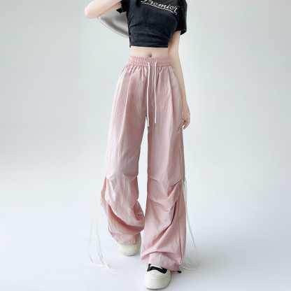 蝴蝶结速干工装裤