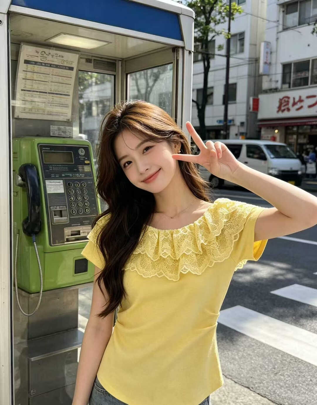 RINA Lace Off-Shoulder Knit Top 法式甜美蕾丝一字领针织上衣*6 Colors