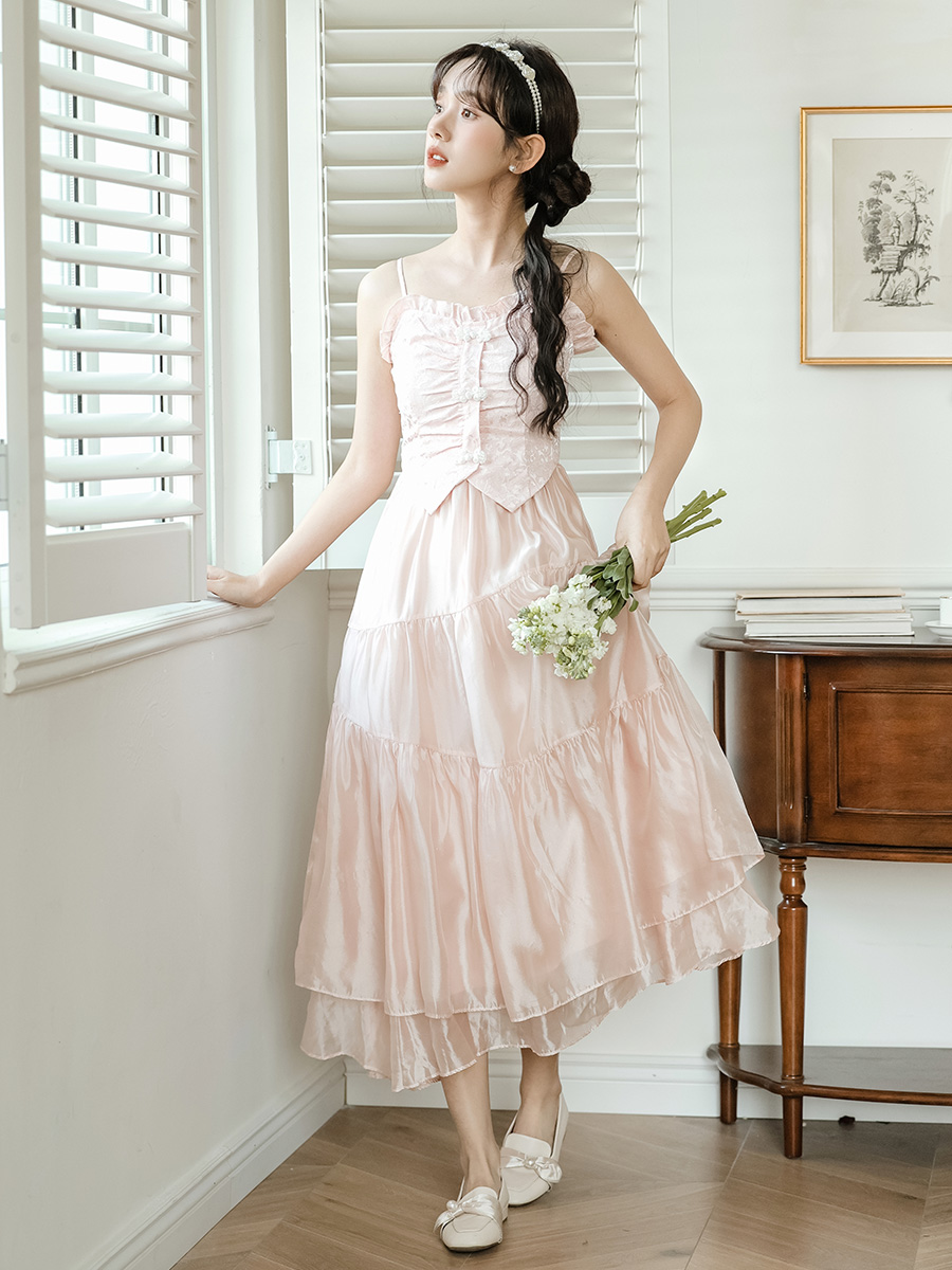 Rose Sweet Fairy Long Dress 蔷薇甜美仙气长裙