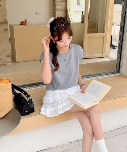 Basic Crew Neck Knit Top基础款圆领针织上衣*7 Colors