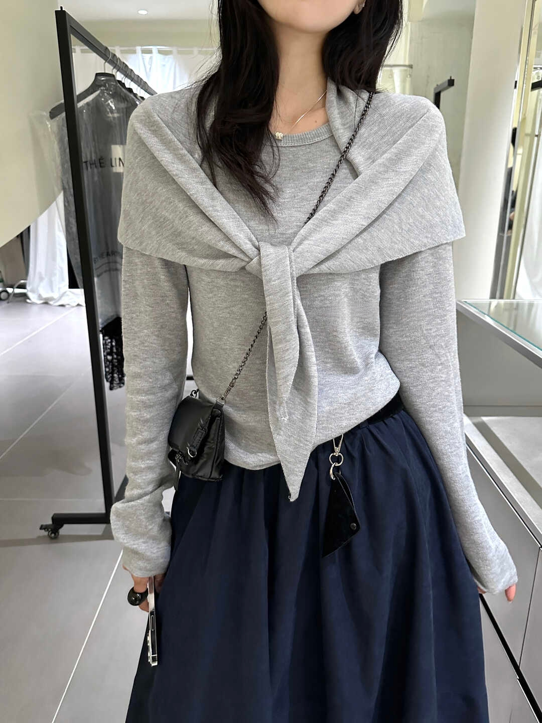  Classic Knit Top with Shawl 气质圆领针织配披肩*4 Colors