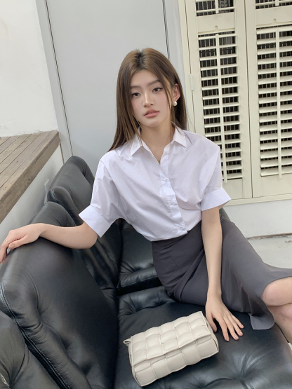  Elara Short Sleeve Top 百搭短袖小衬衫*2Colors