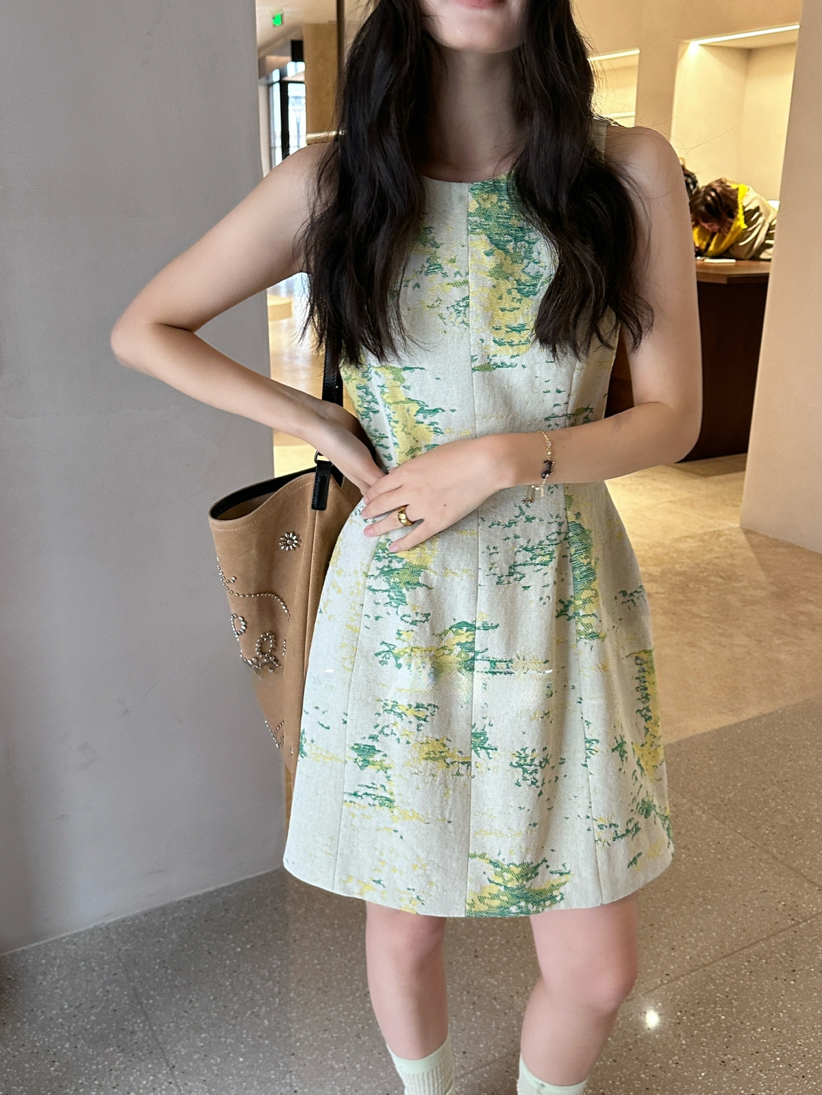 Jacquard Midi Dress 提花收腰连身裙