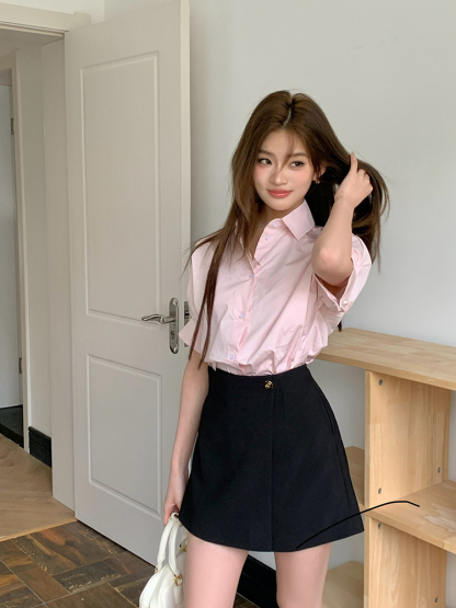  Elara Short Sleeve Top 百搭短袖小衬衫*2Colors