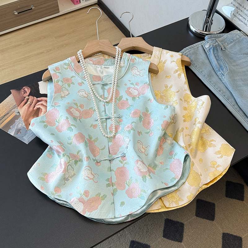 LUMEA Satin Rose Vest 缎面蔷薇马甲#051 * 2 Colors