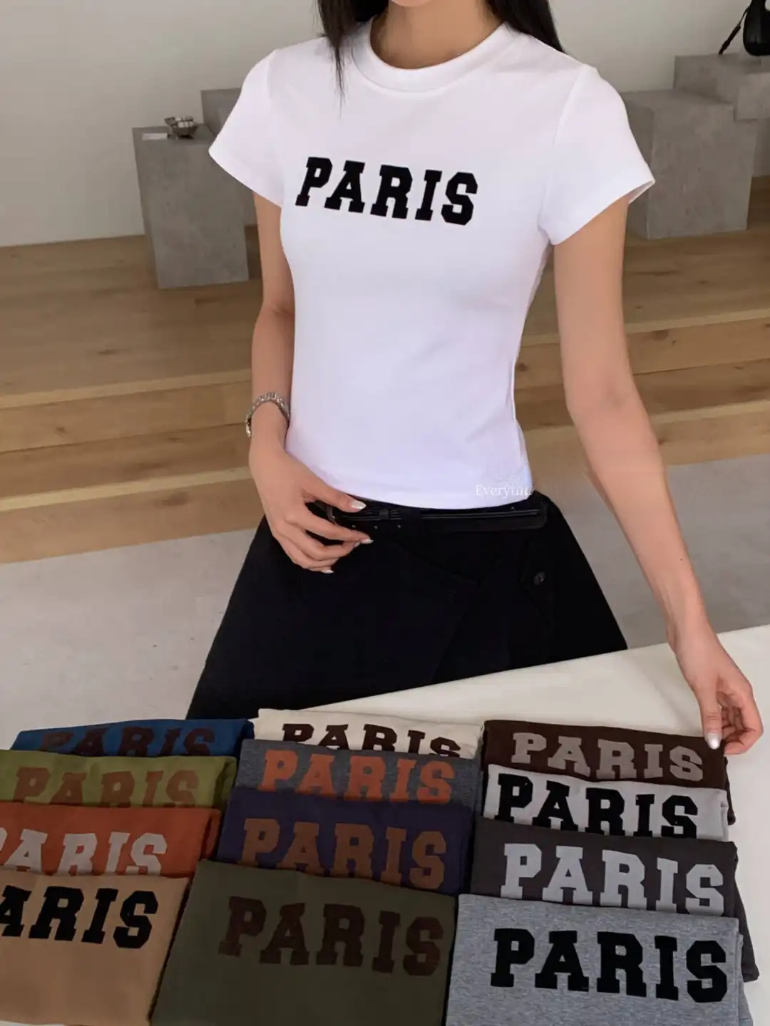 Paris Letter T-shirt