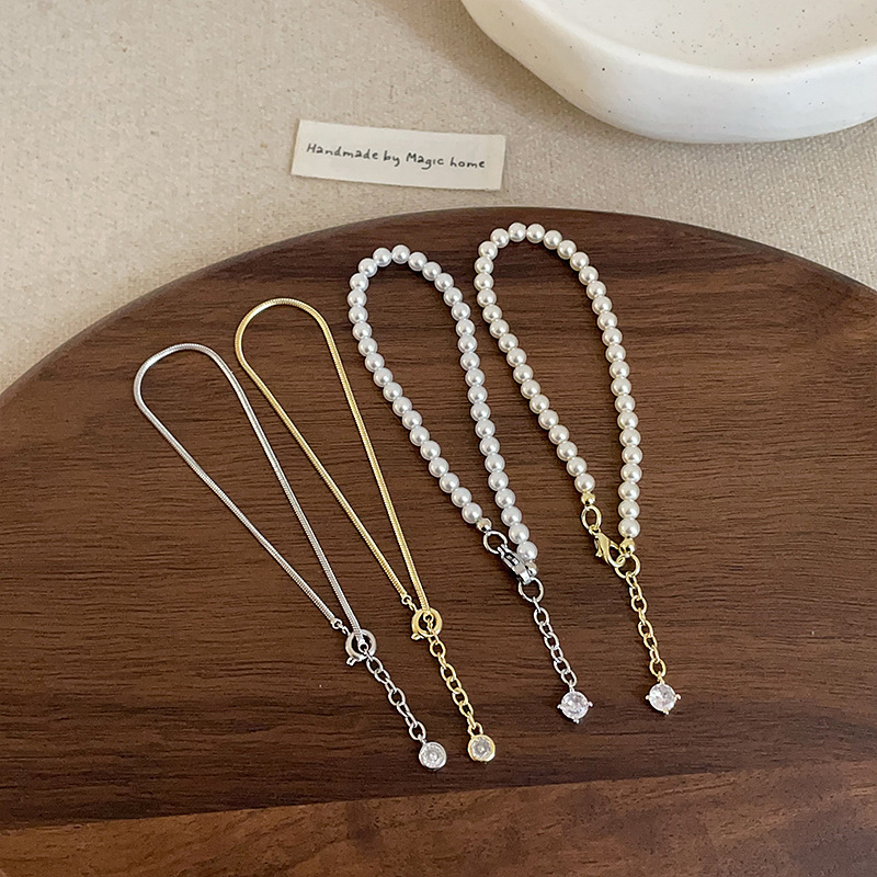 Classic Pearl & Zircon Bracelet 百搭珍珠锆石手链