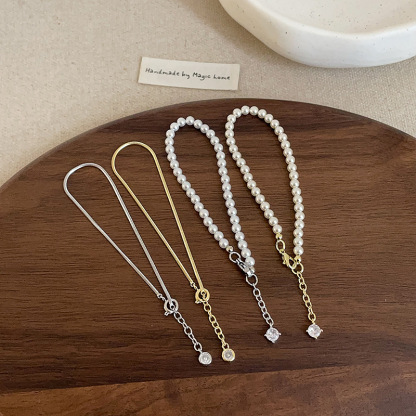 Classic Pearl & Zircon Bracelet 百搭珍珠锆石手链