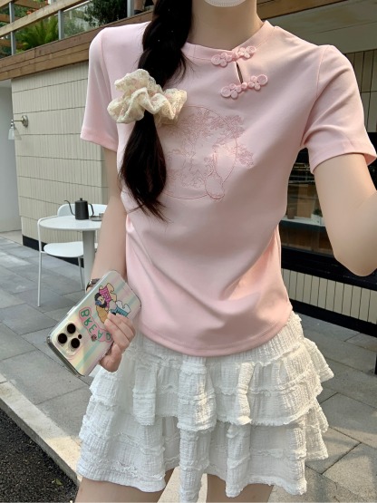 Fit Jacquard Crop Top 提花收腰T恤*3 Colors