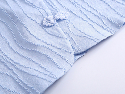 Yunora Frog Closure Shirt 中式盘扣短款衬衫*2 Colors