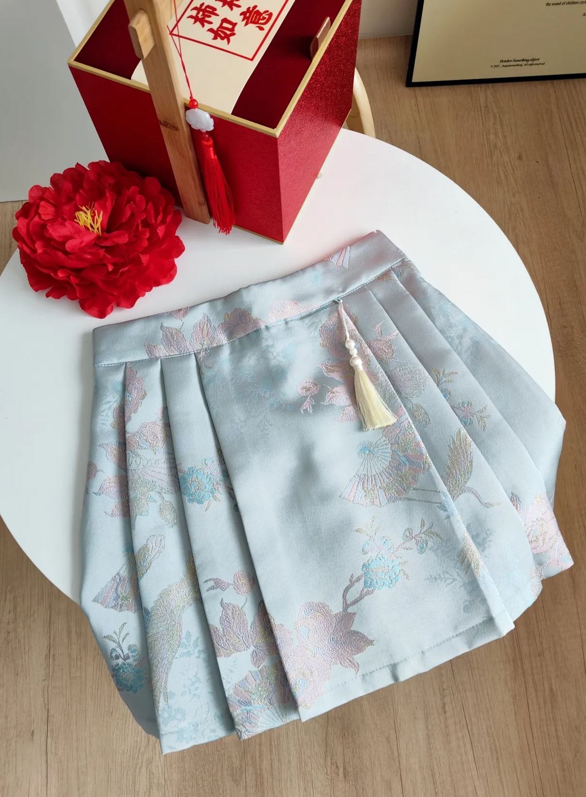 Floral Jacquard Satin Skirt缎面提花马面裙*2 Colors