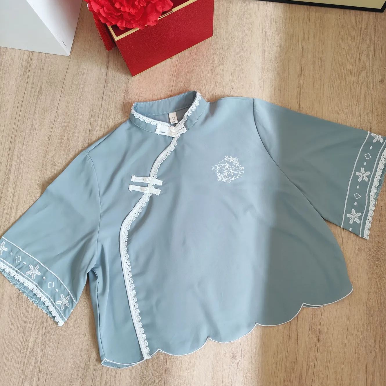 Retro Embroidery Hanfu Set 绣花民国风两件套