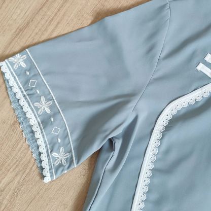 Retro Embroidery Hanfu Set 绣花民国风两件套