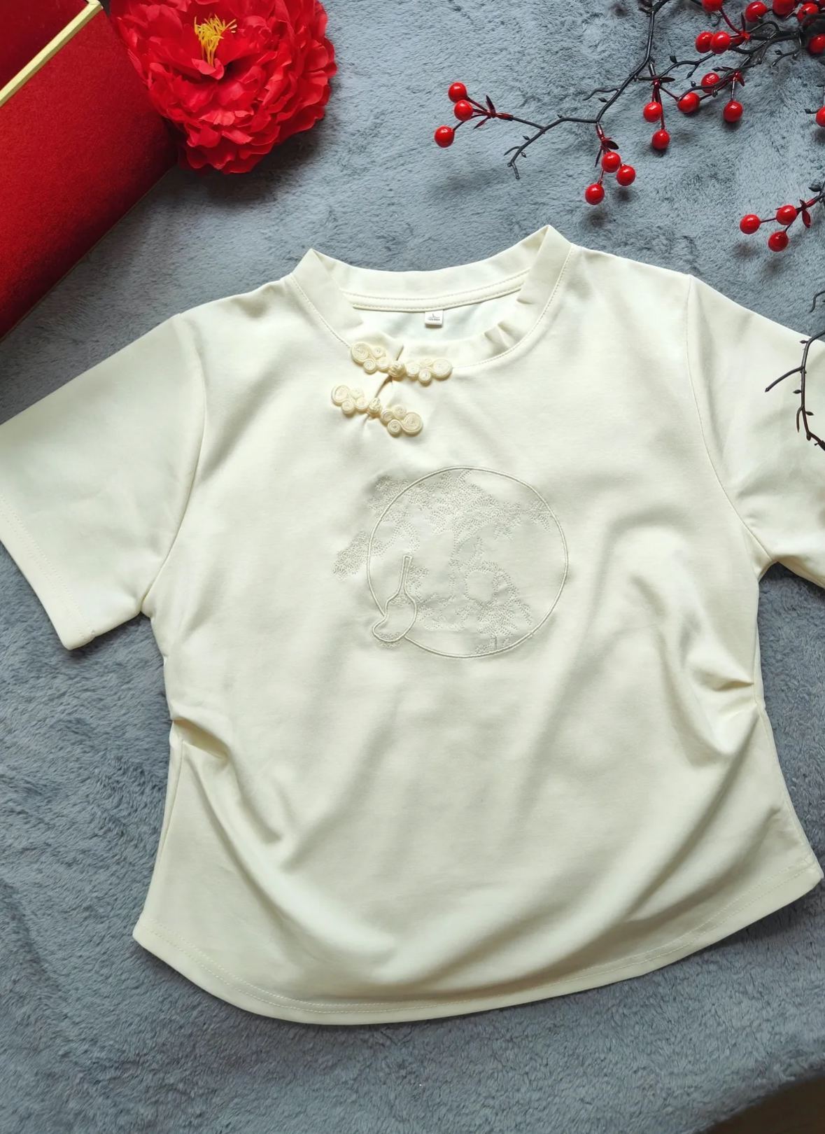 Fit Jacquard Crop Top 提花收腰T恤*3 Colors