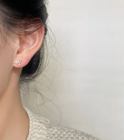 Wheat Zircon Earrings 锆石麦穗耳环