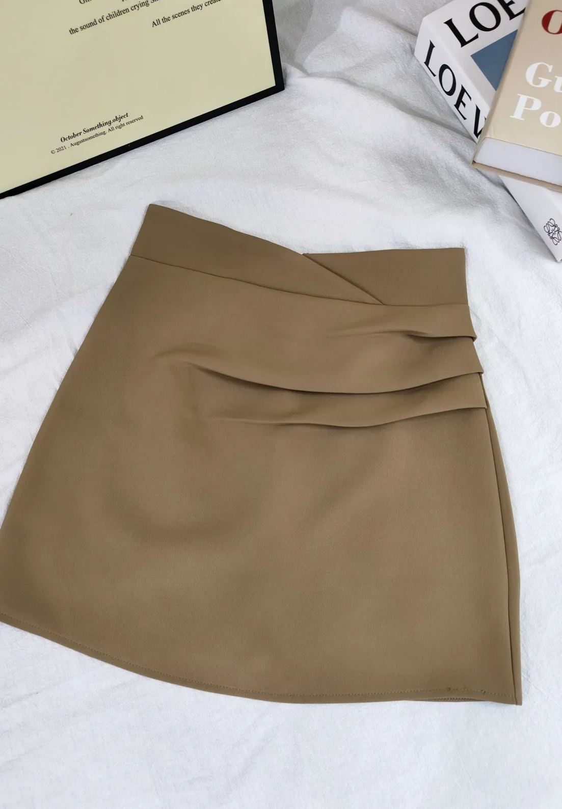 Julie Ruched High-Waist Skirt 高腰褶皱短裙* 3 Colors