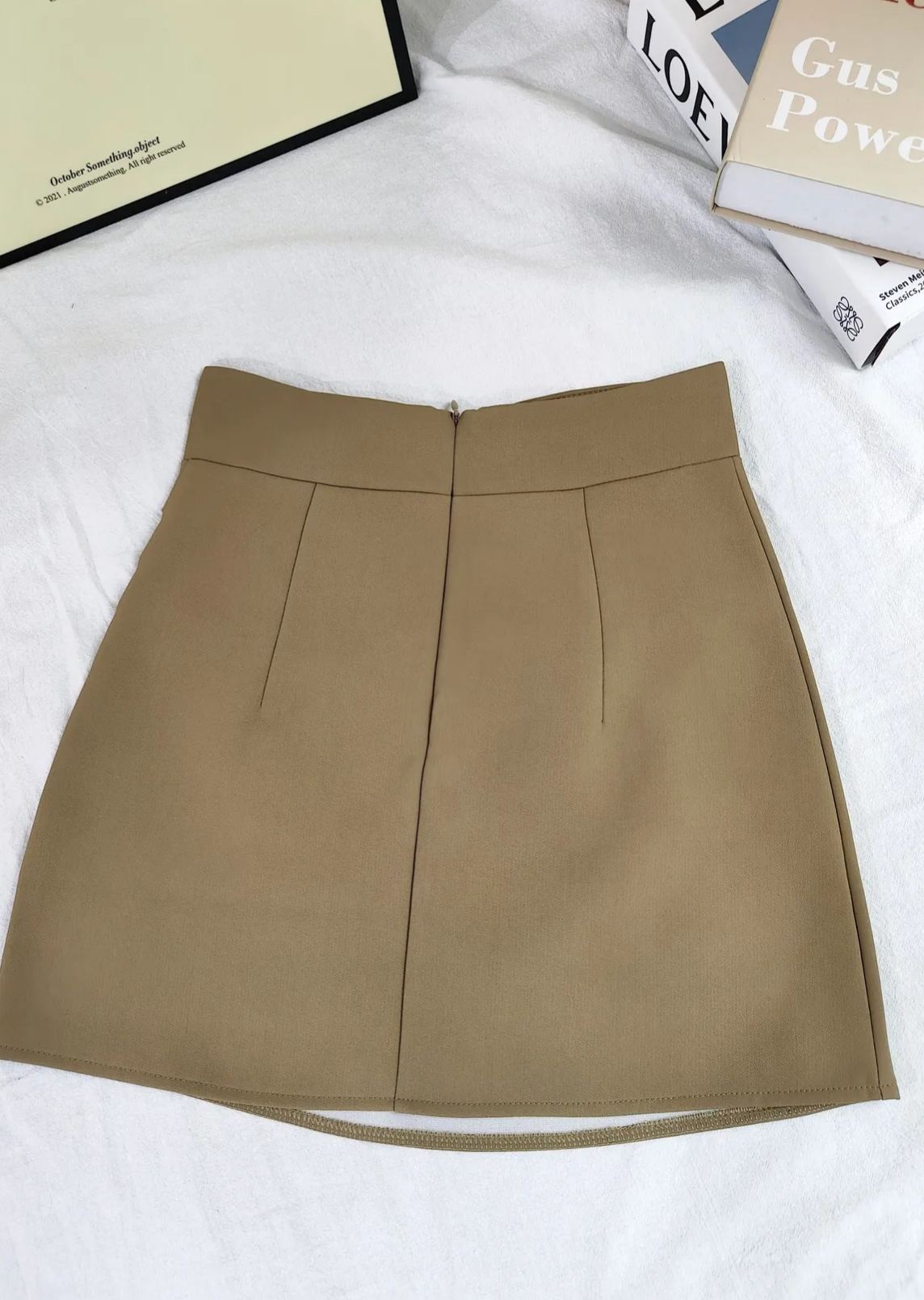 Julie Ruched High-Waist Skirt 高腰褶皱短裙* 3 Colors