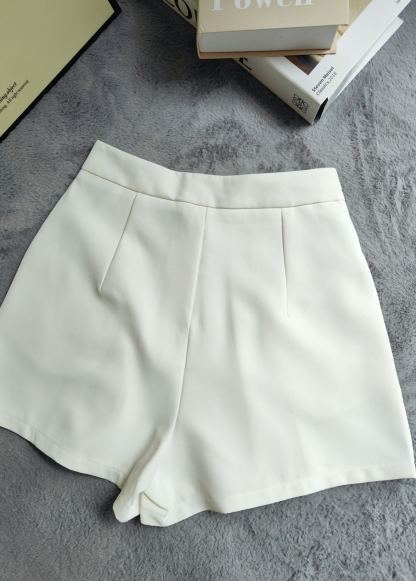 Pearl Button Pleated Blouse 珍珠扣百褶短款*3 Colors