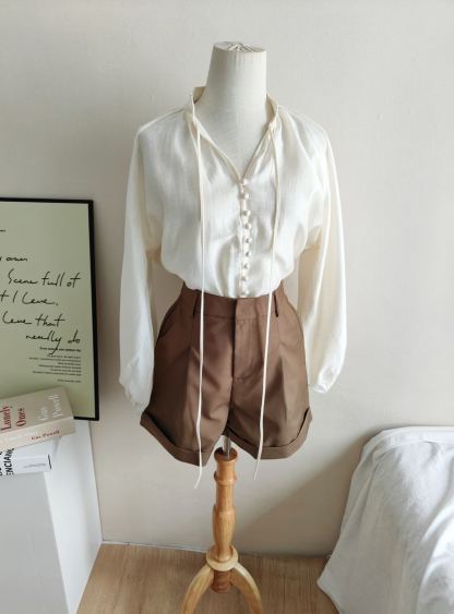 Thalia A-Line Casual Shorts A字高腰休闲短裤