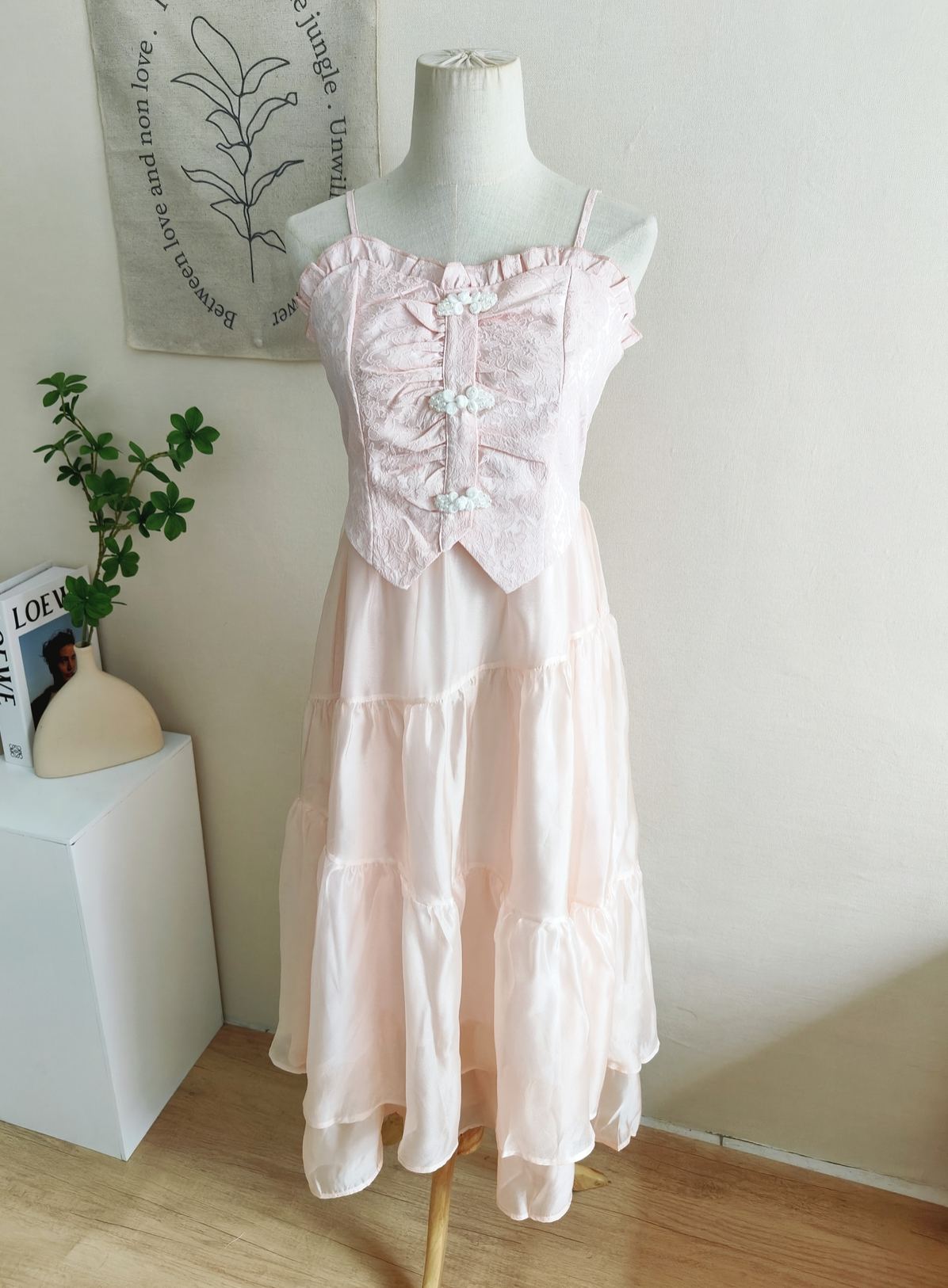 Rose Sweet Fairy Maxi Dress 蔷薇甜美仙气长裙