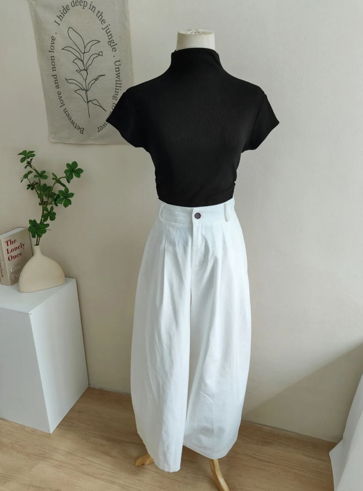 Slim Fit Mock Neck Short Sleeve Tee 半高领超美体态短袖T*10 Colors