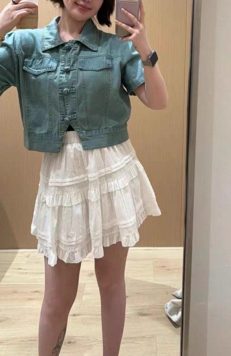 Chinese Fusion Denim T-Shirt 新中式牛仔短袖上衣*2 Colors