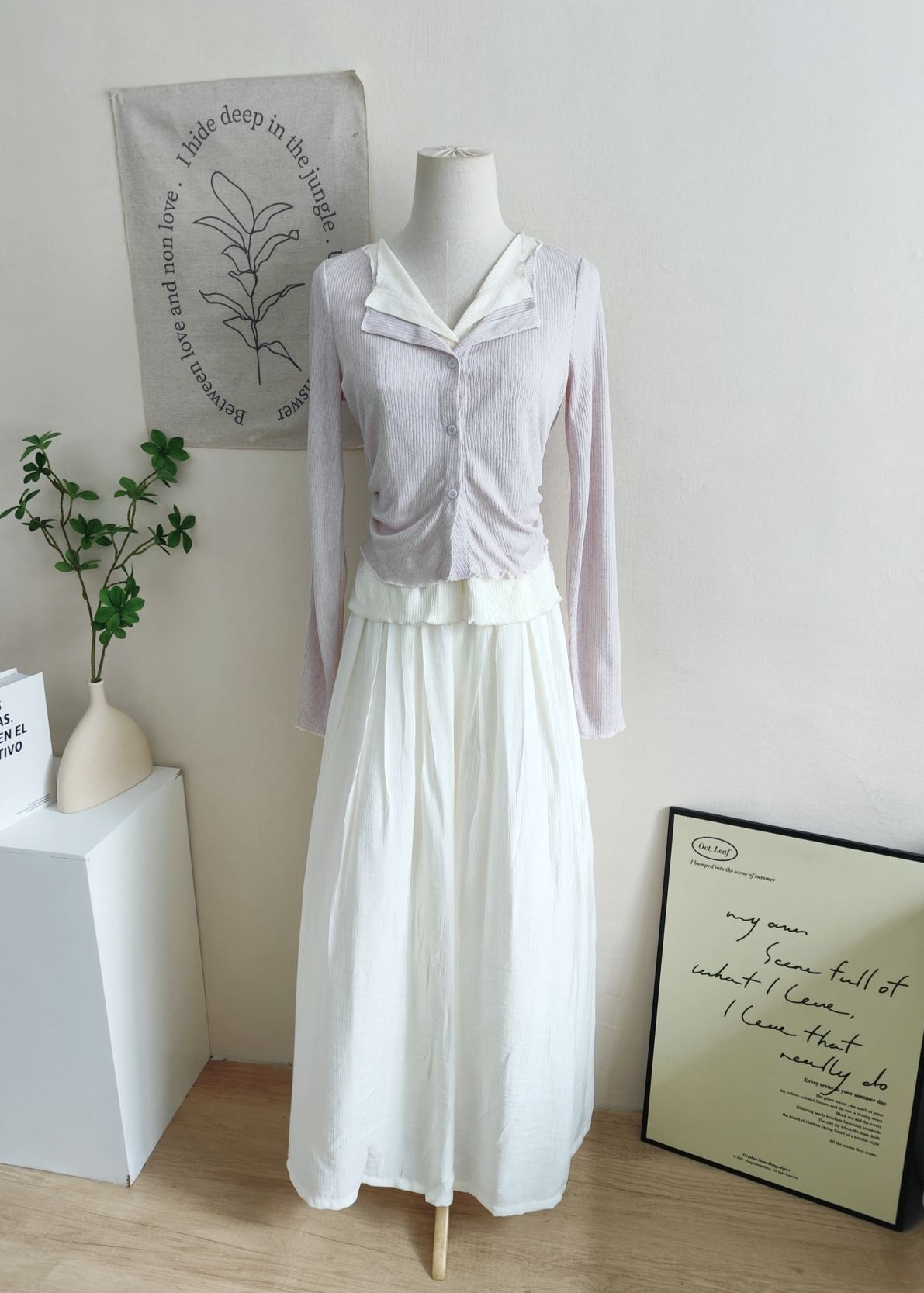 Korean Style Colorblock Faux Two-Piece Casual Top 韩系百搭撞色假两件休闲上衣*6 Colors