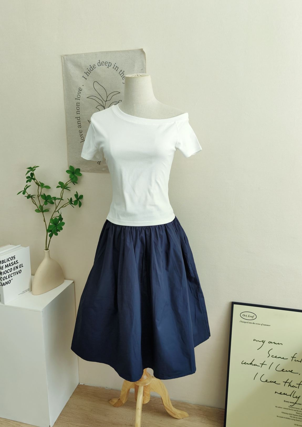 Vintage High-Waisted A-Line Flare Skirt 复古小众设计高腰大摆A字伞裙半身裙*6 Colors 配腰带~