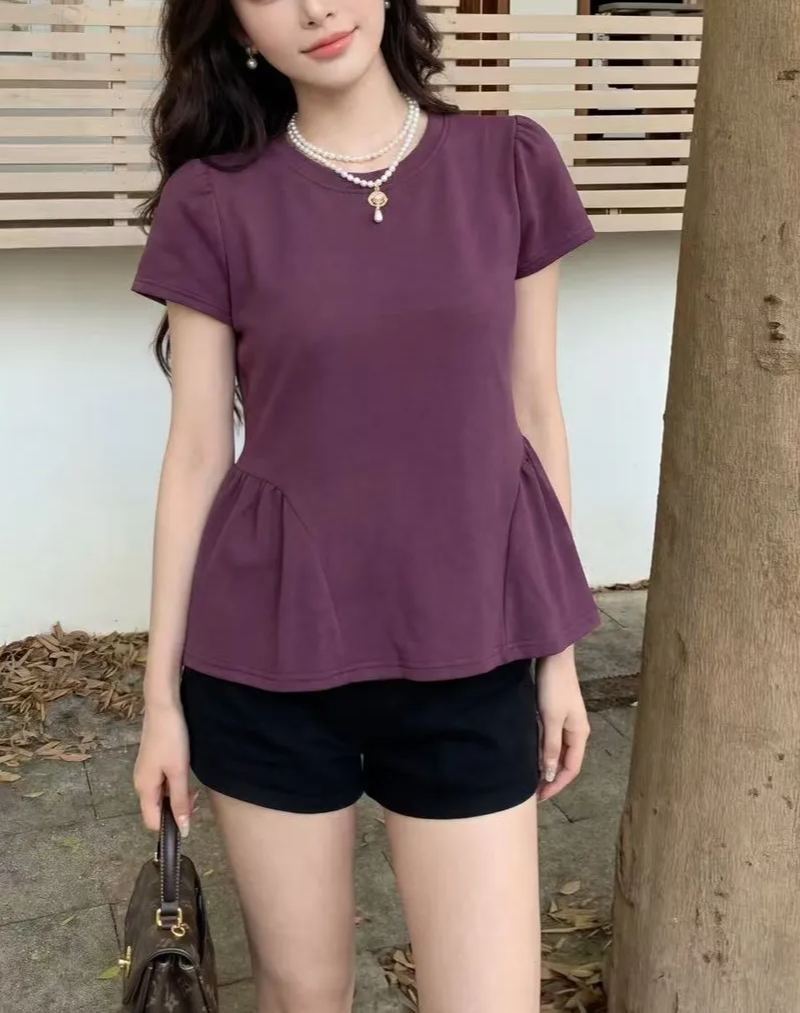 Solid Waist Fit Top 纯色收腰上衣*5 Colors