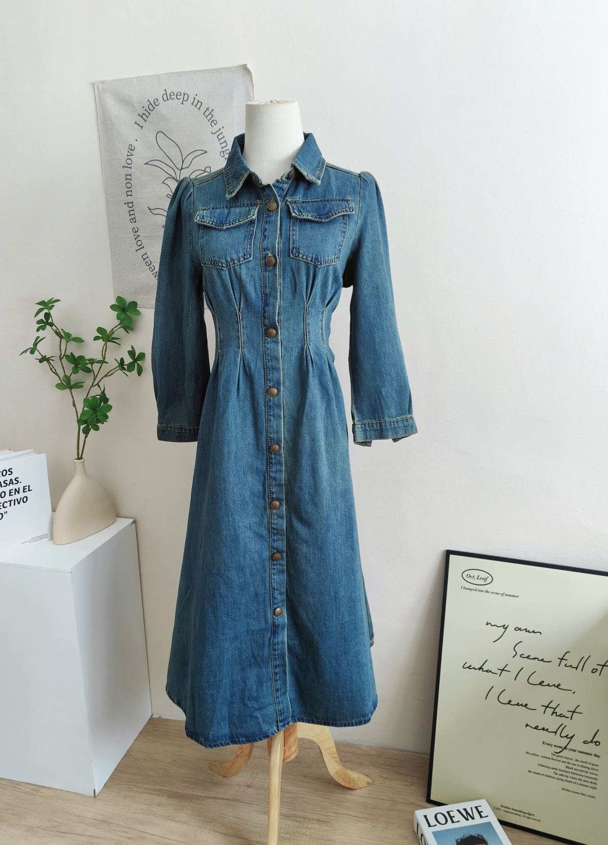Retro Denim Dress 复古牛仔连衣裙