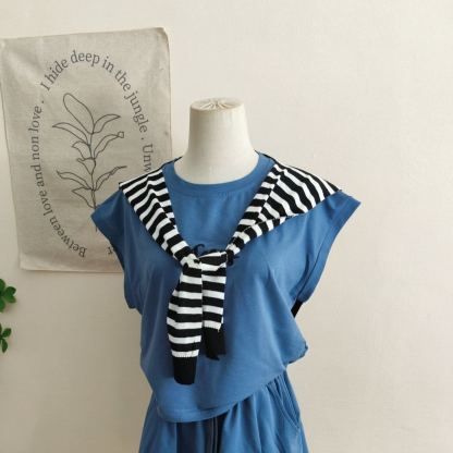 Stripe Shoulder Wrap Shawl 条纹小披肩*5 Colors