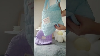 Creamy Quilted Heart Design Canvas Bag 奶油风爱心绗缝大容量学生包*3Colors