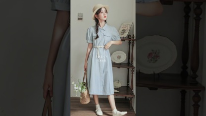 Olivia Velvet Wrap Dress 衬衫式收腰连衣裙*2Colors