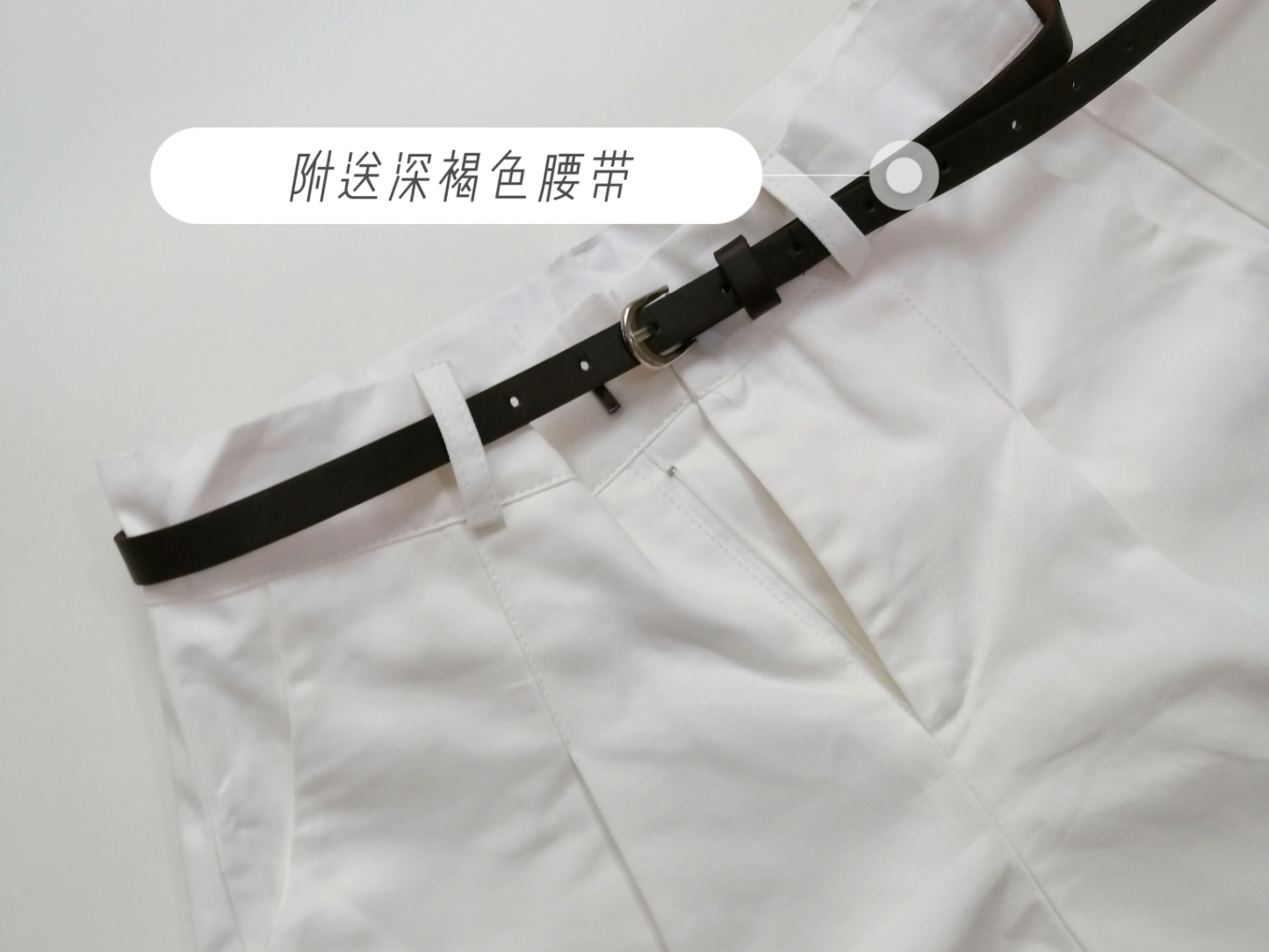 High-Waisted Wide-Leg Shorts 高腰洗水棉阔腿五分裤* 3 Colors