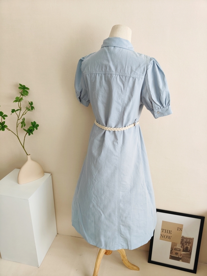 Olivia Velvet Wrap Dress 衬衫式收腰连衣裙*2Colors