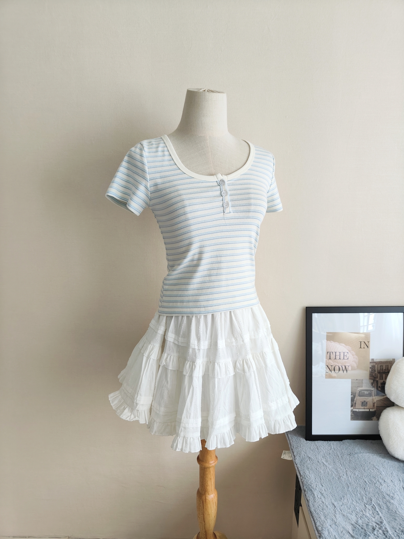 Striped Classic Shoulder Tee 条纹正肩T恤