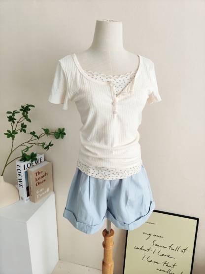 Sweet Candy Shorts 糖果色直筒短裤*4Colors