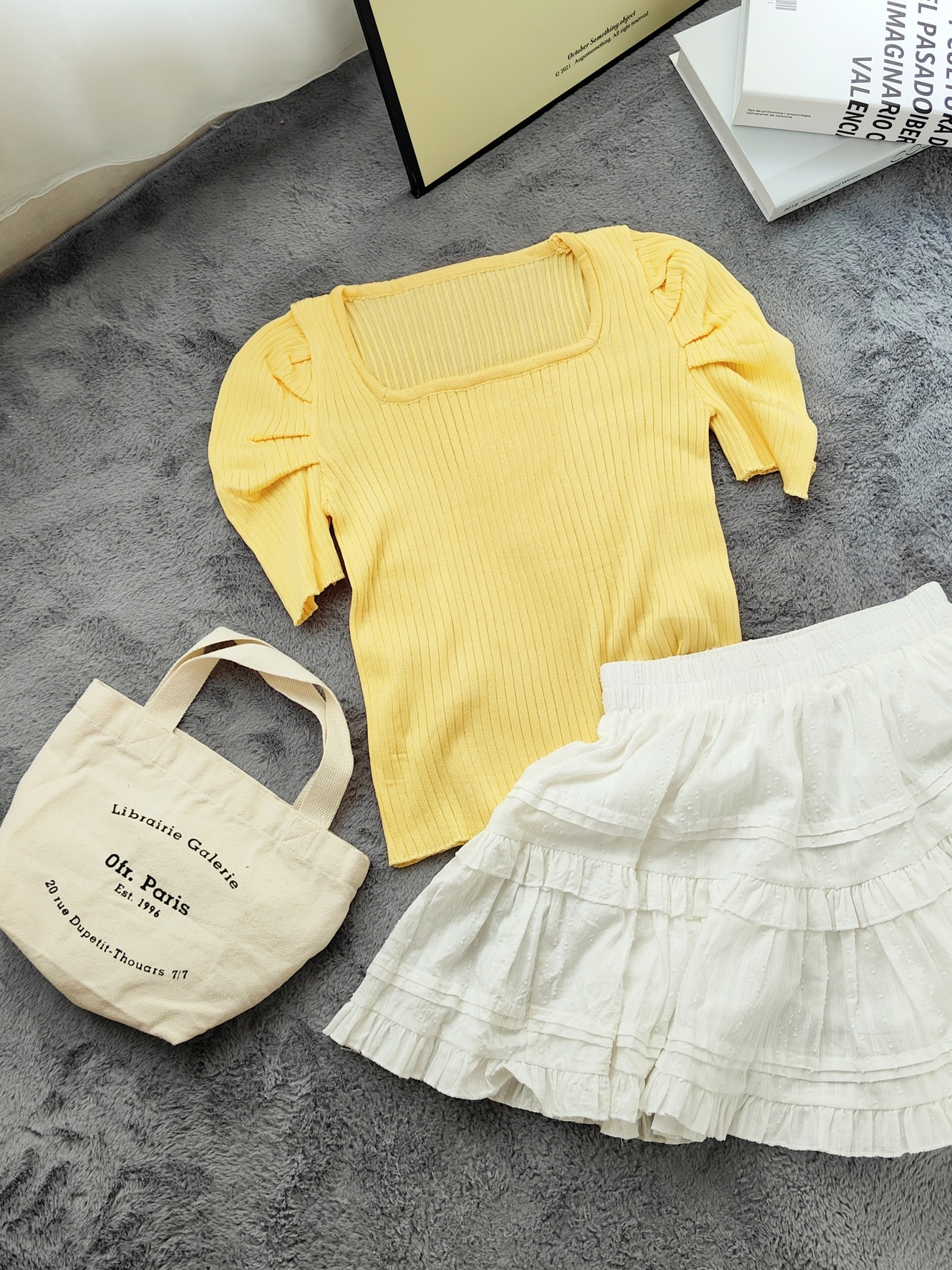 Stella Puff Sleeve Top 心机方领泡泡袖上衣*5Colors