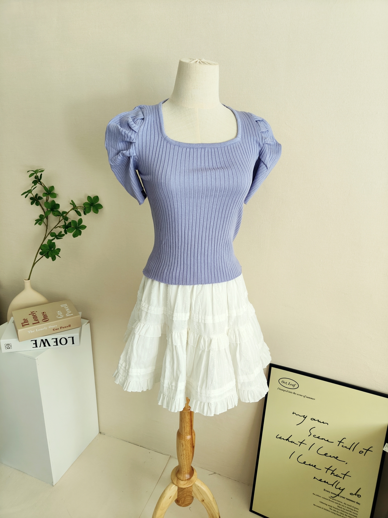 Stella Puff Sleeve Top 心机方领泡泡袖上衣*5Colors