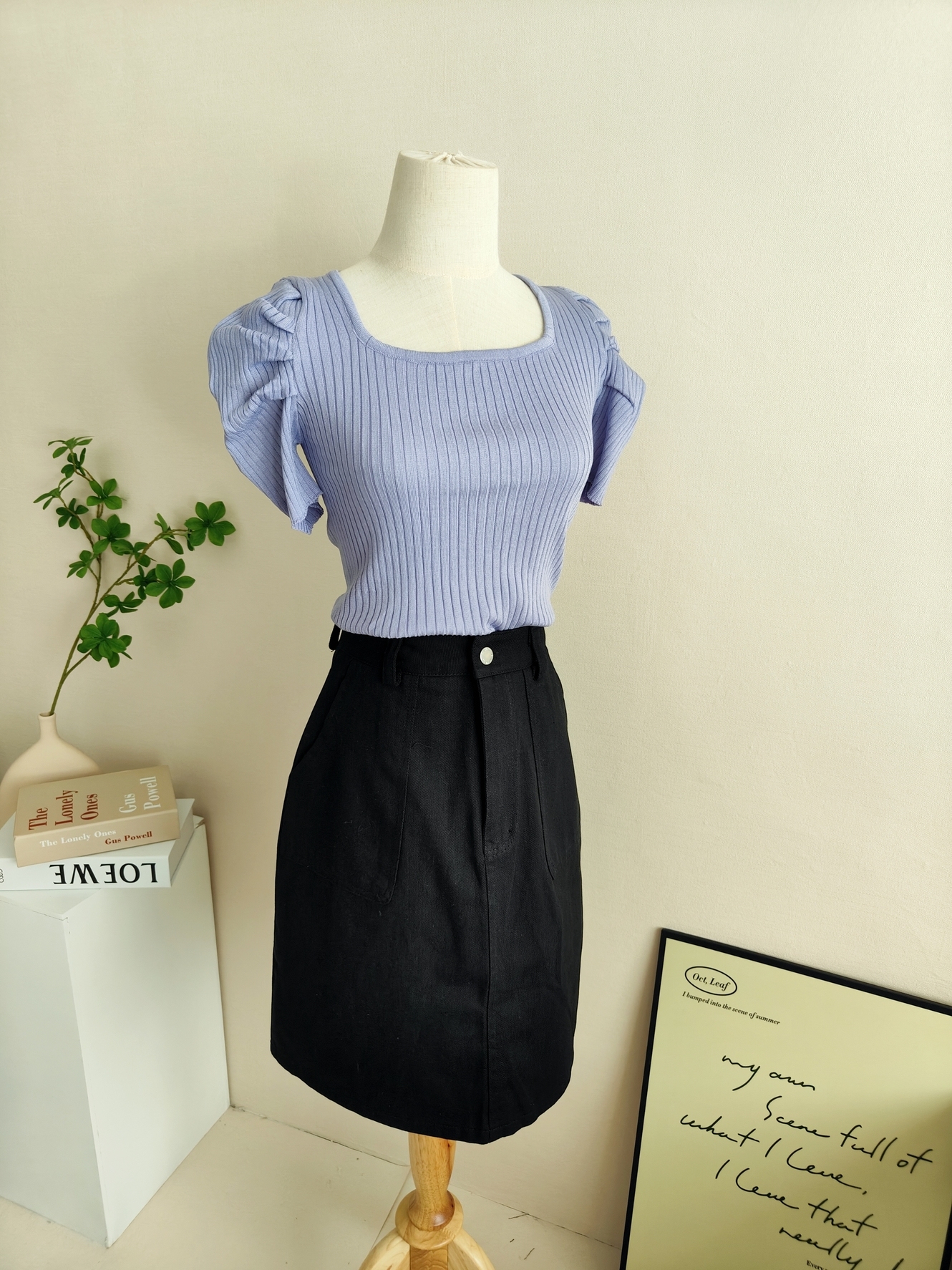 Stella Puff Sleeve Top 心机方领泡泡袖上衣*5Colors