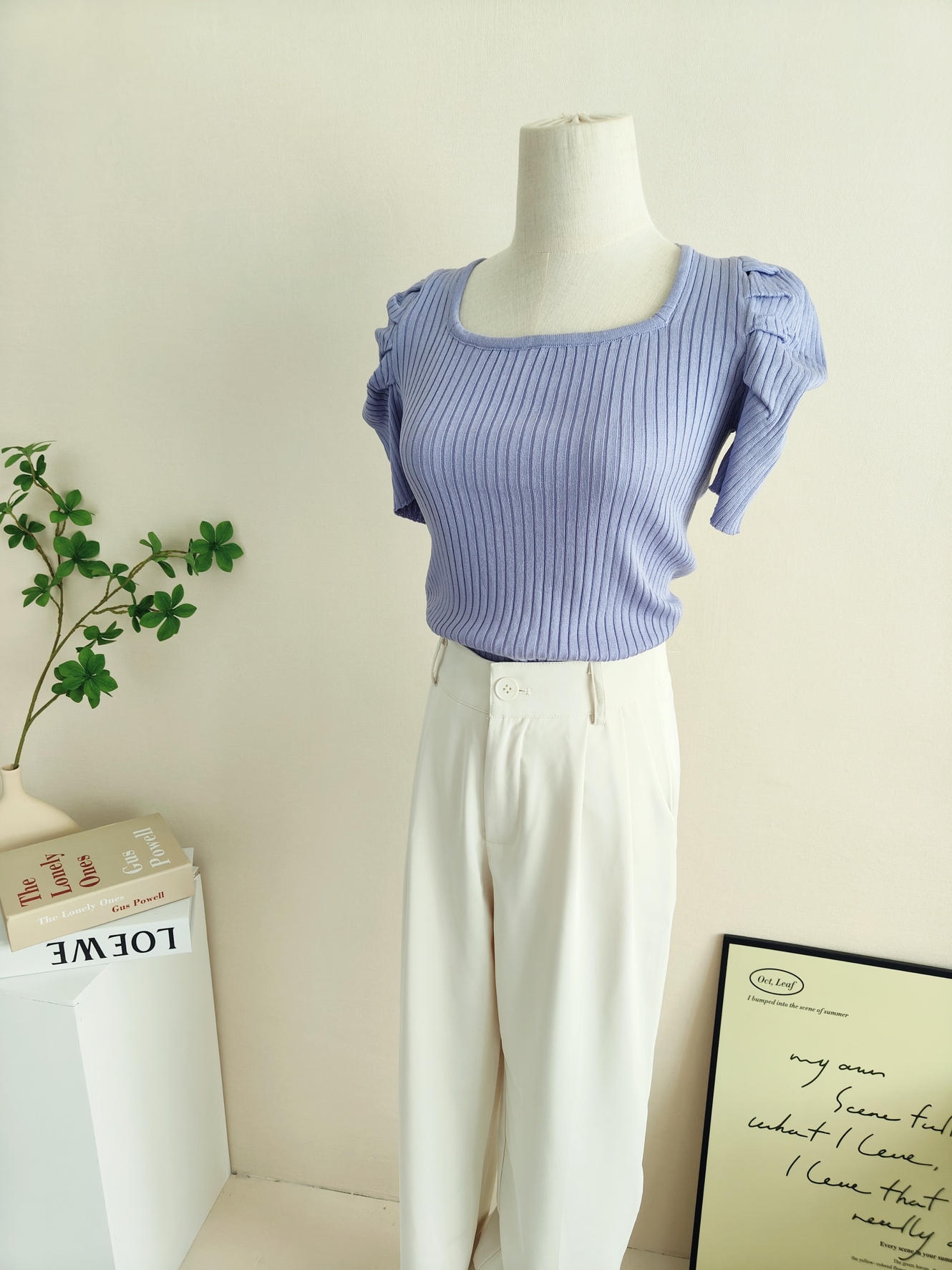 Stella Puff Sleeve Top 心机方领泡泡袖上衣*5Colors