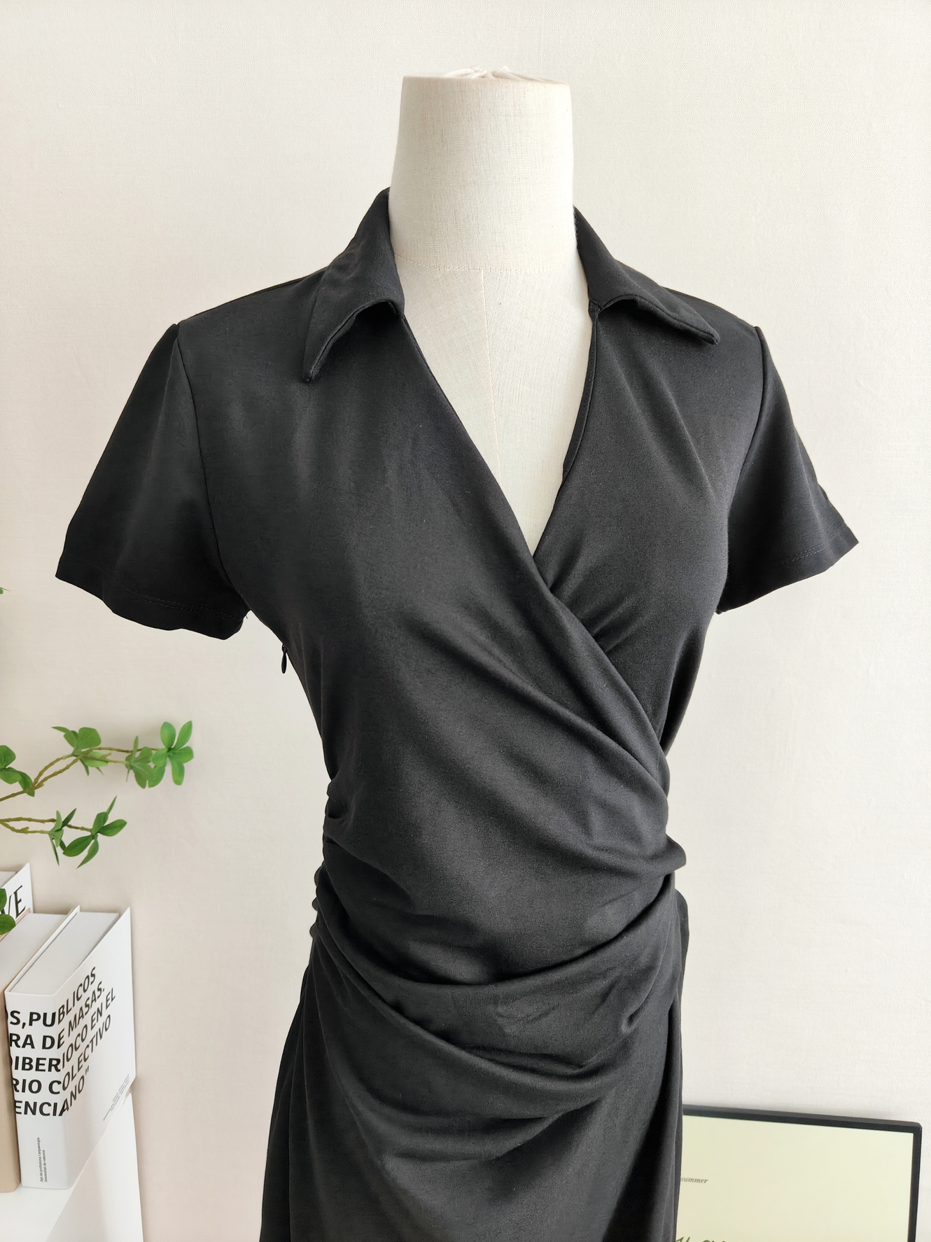 Classy OL Asymmetric Dress 气质OL风不对称连衣裙*2Colors