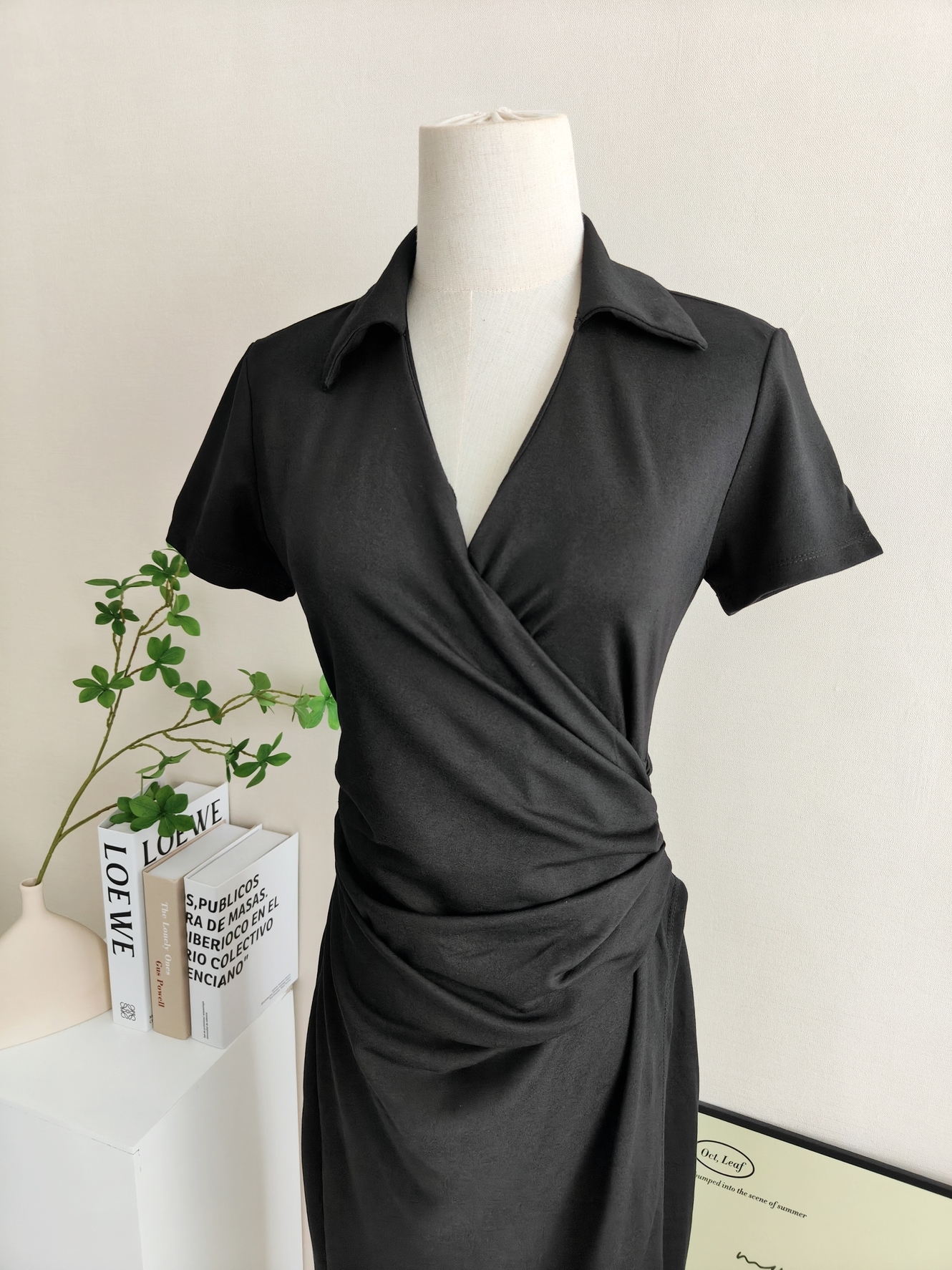 Classy OL Asymmetric Dress 气质OL风不对称连衣裙*2Colors