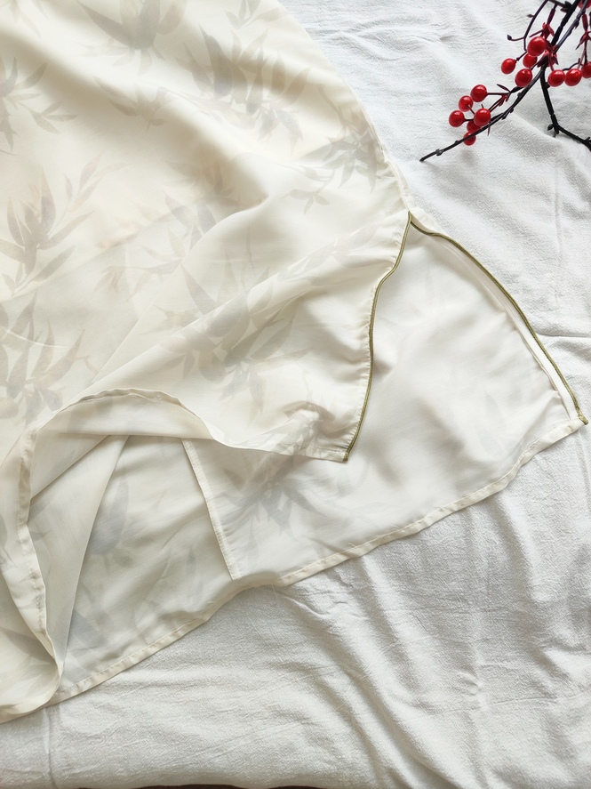 Bright Moon Bamboo Cheongsam玉竹花语改良旗袍