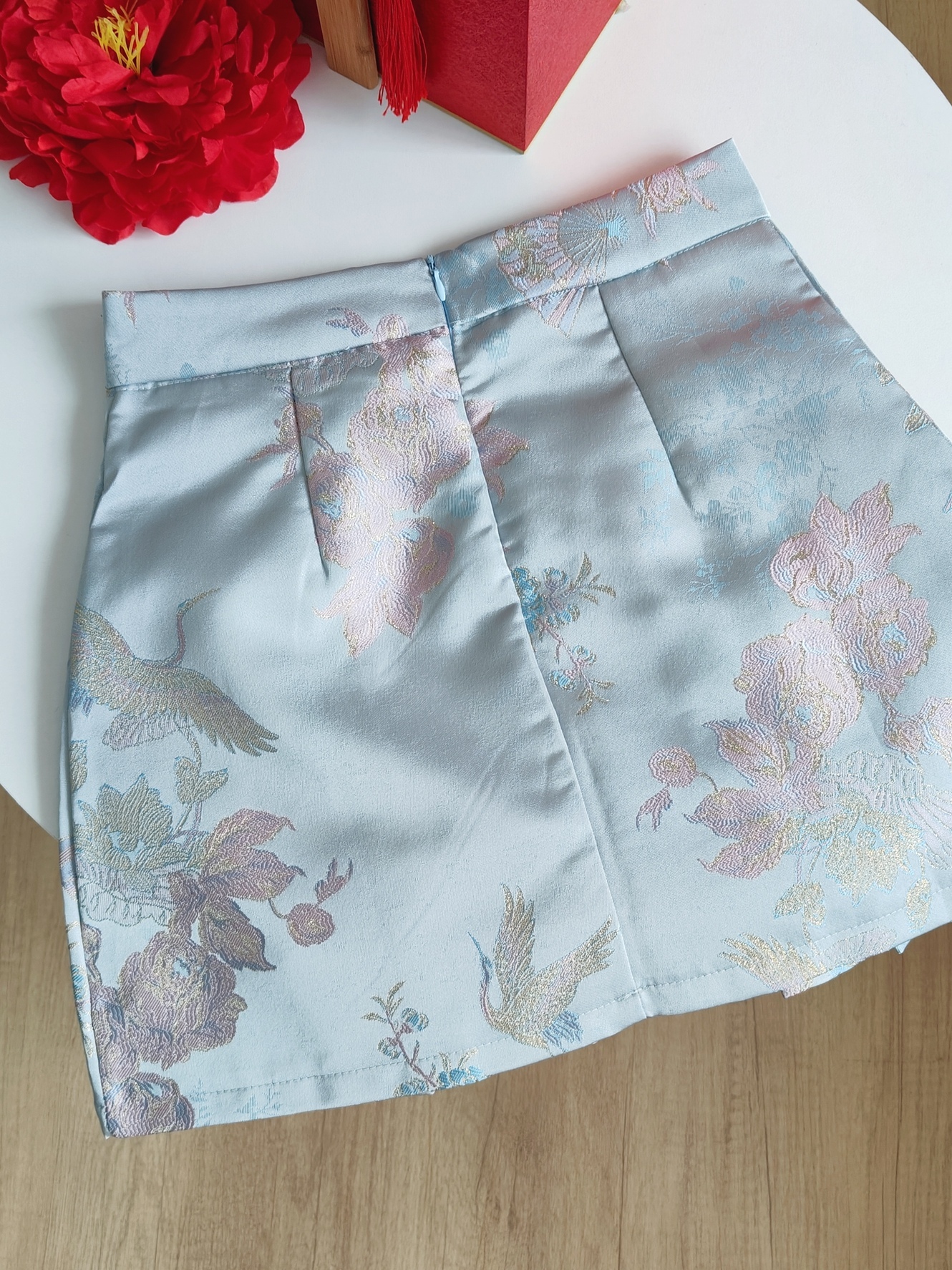 Floral Jacquard Satin Skirt缎面提花马面裙*2 Colors