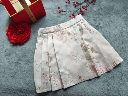 Floral Jacquard Satin Skirt缎面提花马面裙*2 Colors