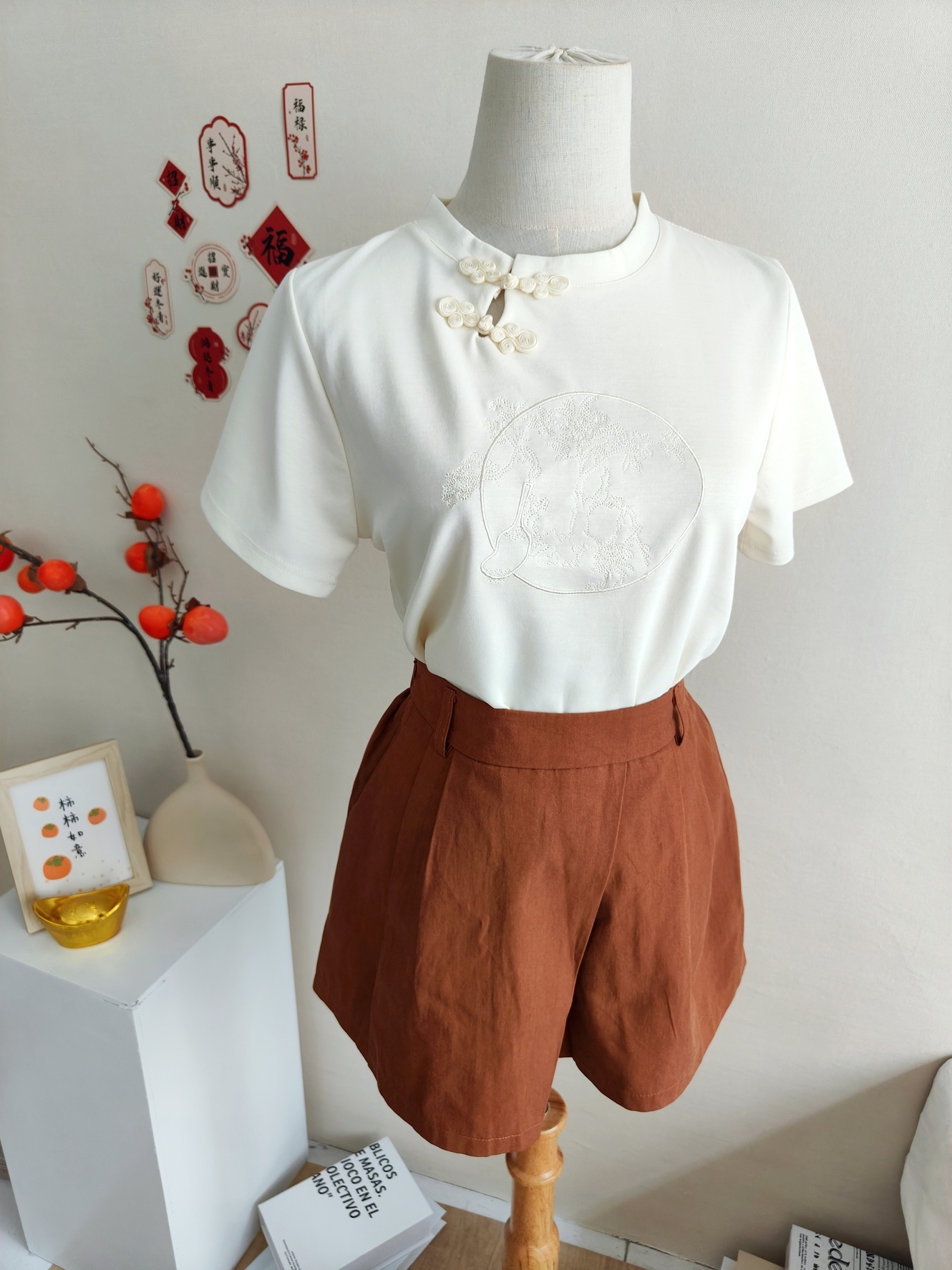 Fit Jacquard Crop Top 提花收腰T恤*3 Colors